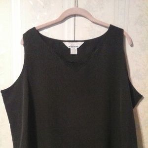 *FASHION ATTITUDES SILKY EMBROIDERY V NECK BLOUSE